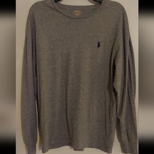 NWOT Polo Ralph Lauren gray cotton long sleeve men's shirt